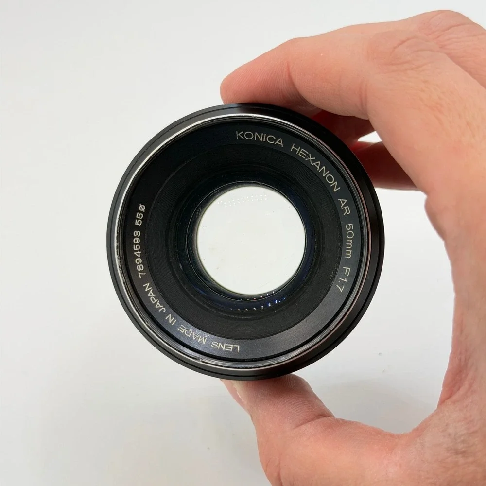 Konica Hexanon AR 50mm f1.7 Vintage Prime Lens for AR Mount - As‎ Is Fungus